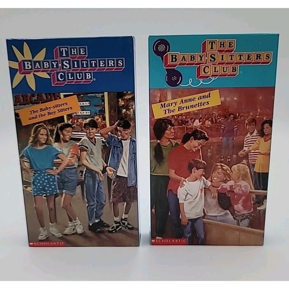 2 The Babysitters Club Show Video VHS Tape Mary Anne & the Brunettes Boy Sitters